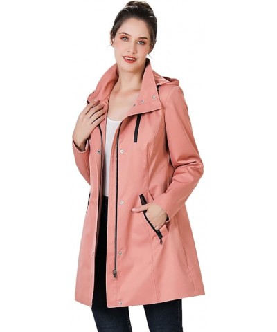 Women Easton Waterproof Hooded Anorak Rain Jacket - Regular & Plus Size Guava $46.80 Jackets