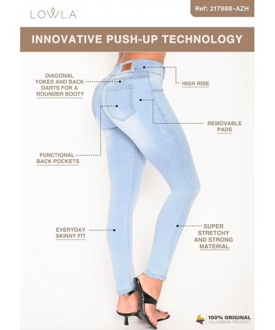 Butt Lifting Jeans | Removable Butt Pads | Pantalones Colombianos Levanta Cola Azul Hielo 217988 $37.62 Lingerie