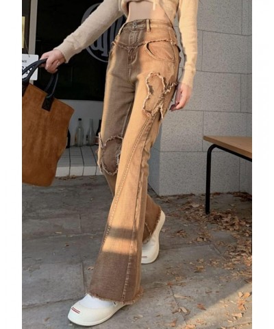 Flare Jeans Y2K Vintage Hight Waist Y2k Pants with Butterfly Printed 2000s Clothing for Women FashionY2k(Brown-M) $13.44 Jeans