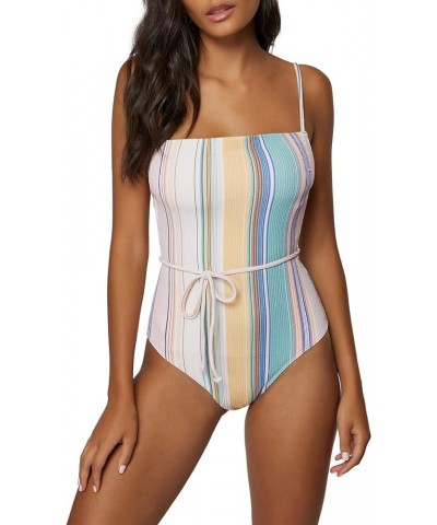 womens Baja Stripe Marbella One-piece Large Multi Colored | Baja Stripe Marbella $30.75 Swimsuits