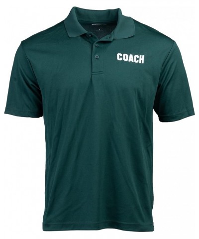 Coach | Coaching Polo Shirt - Royal Blue, Red, Green, Navy, Black Performance Men Women Collared Shirt Dark Green $19.57 Shirts