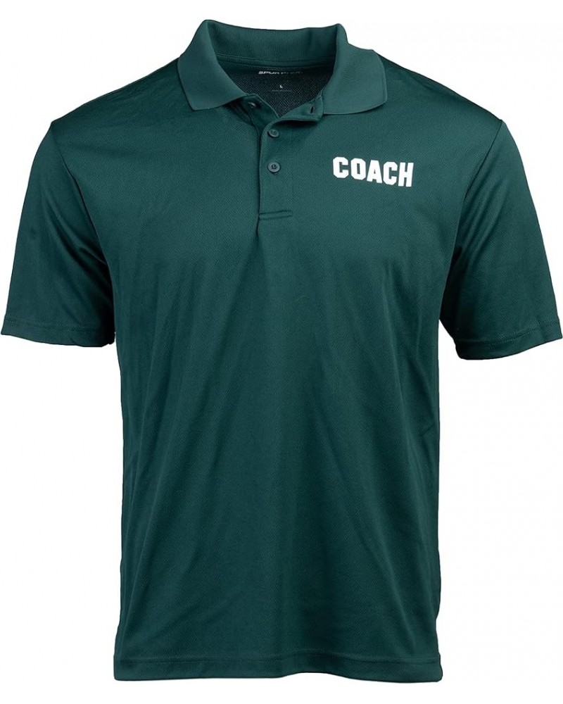 Coach | Coaching Polo Shirt - Royal Blue, Red, Green, Navy, Black Performance Men Women Collared Shirt Dark Green $19.57 Shirts