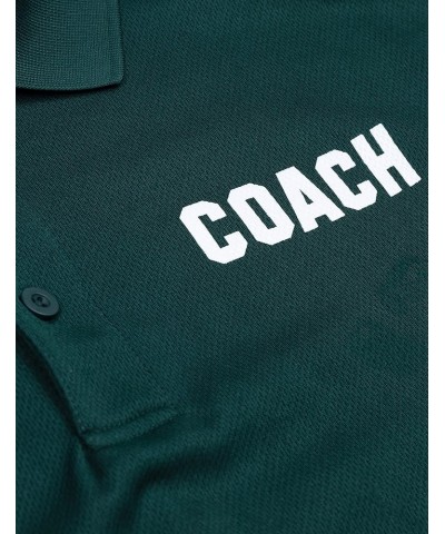 Coach | Coaching Polo Shirt - Royal Blue, Red, Green, Navy, Black Performance Men Women Collared Shirt Dark Green $19.57 Shirts