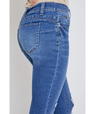 Women's Sustainable Wannabettabutt Mega Cuff Ankle Jeans Medium Wash Denim $18.81 Jeans