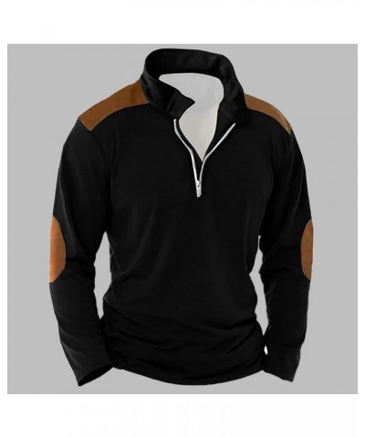 Hoodies For Men Quarter Zip Cargo Henley Pullover Fleece Tactical Sweatshirts Cool Workout Gym Sports Running Jackets A04 Lig...