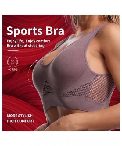 Breathable Cool Lift Up Air Bra, Sport Yoga Wireless Bra for Women Plus Size, Wireless Cool Comfort Breathable Bra 2pcs-c $7....