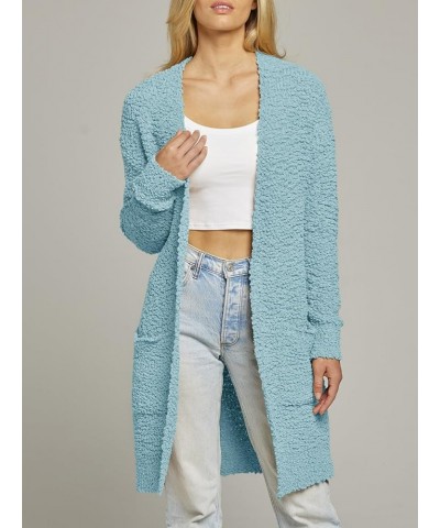 Women's Long Sleeve Soft Chunky Knit Sweater Open Front Cardigans Outwear Coat Sage $23.91 Sweaters