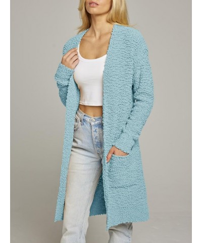 Women's Long Sleeve Soft Chunky Knit Sweater Open Front Cardigans Outwear Coat Sage $23.91 Sweaters