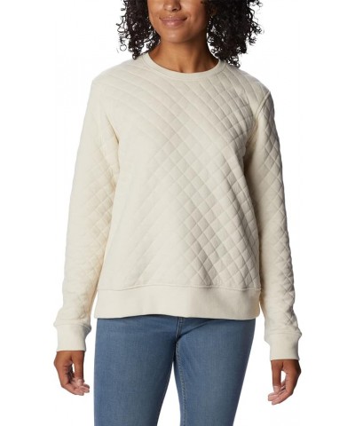 Women's Lodge Quilted Crew Chalk $20.10 Activewear