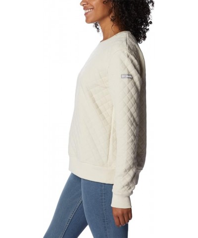 Women's Lodge Quilted Crew Chalk $20.10 Activewear