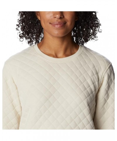 Women's Lodge Quilted Crew Chalk $20.10 Activewear