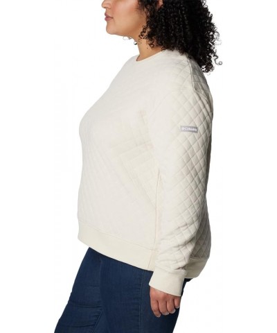 Women's Lodge Quilted Crew Chalk $20.10 Activewear