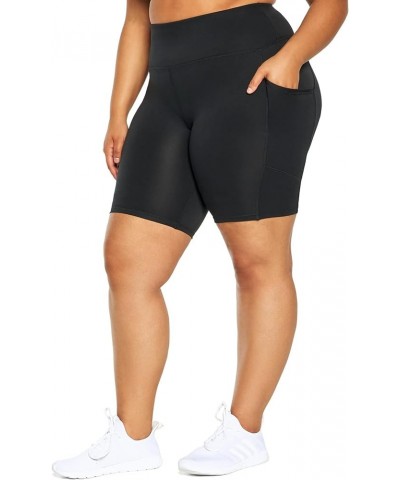 Plus Size Chloe High Rise Pocket Bermuda Short Black $12.89 Activewear