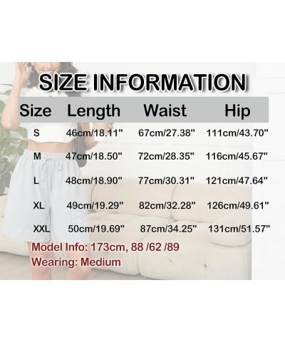 Women's Lounge Bermuda Shorts Long Sweat Shorts with Pockets Casual Summer Shorts Loose Active Shorts Coffee $11.04 Activewear