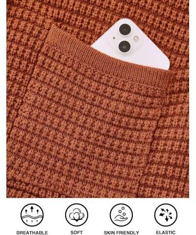 Open Front Cardigan Sweaters for Women Button Down Long Sleeve Casual Cute Knitted Shirts with Pockets Caramel $19.88 Sweaters