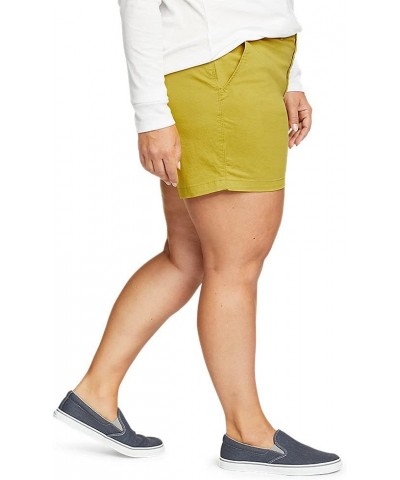 Women's Willit Stretch Legend Wash Shorts - 5 Petite Curry Green $25.96 Shorts