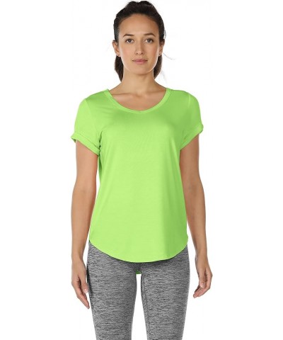 Open Back Yoga Shirts for Women - Exercise Workout Tops, Athletic Short Sleeves, Running T-Shirts Loose Fit Greenery $12.79 T...