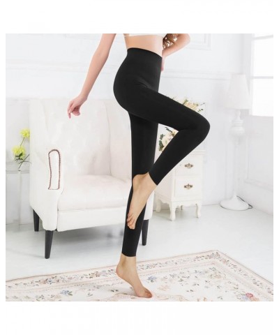 Fleece Lined Pants Women Yoga Pants Lined Leggings Brushed Pants Warm Women Pants Thermal Velvet Pants 2-black $5.07 Leggings