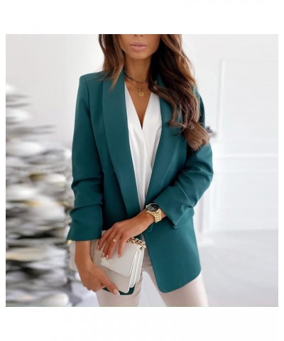 Womens Blazer,Work Professional Fashion Open Front Blazer Cardigan Plus Size Casual Office Jackets Businesss Suits ✾mi05-gree...