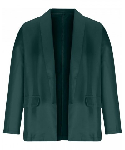 Womens Blazer,Work Professional Fashion Open Front Blazer Cardigan Plus Size Casual Office Jackets Businesss Suits ✾mi05-gree...