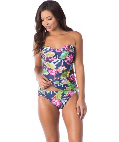 Women's Bandeau Tankini Swimsuit Top Midnight / Floral Print $35.88 Swimsuits