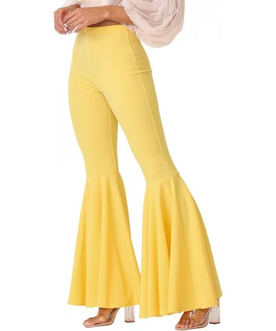 Women's J2 Love Mermaid Ruffle Flare Pants Yellow $16.60 Pants