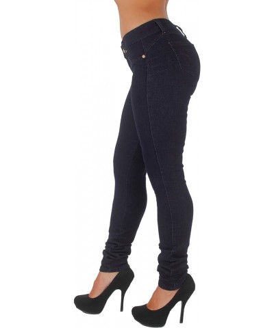 Plus/Junior Size Colombian Design High Waist Butt Lift Levanta Cola Skinny Jeans Black (K519) $18.70 Jeans