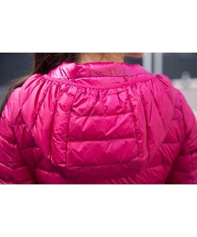 Women's Jacket Down Coat Ultra Light Down Jacket Lightweight Warm Windproof Green $18.54 Jackets