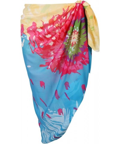 Womens Swimwear Chiffon Printed Cover up Beach Sarong Pareo Bikini Swimsuit Wrap 36 (57"*55") $11.79 Swimsuits