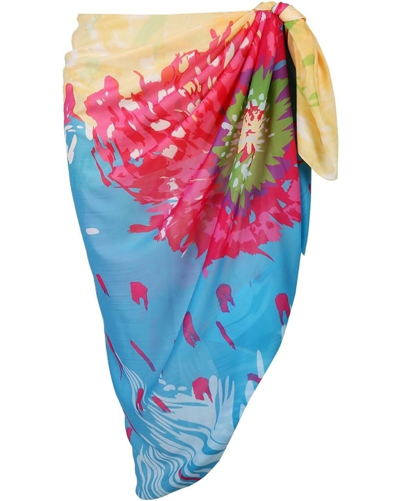 Womens Swimwear Chiffon Printed Cover up Beach Sarong Pareo Bikini Swimsuit Wrap 36 (57"*55") $11.79 Swimsuits