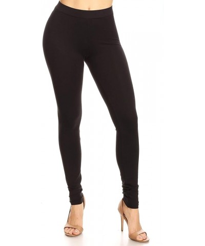 Women's High Waist Premium Cotton Leggings Flared Bootcut Yoga Pants Black $13.22 Leggings