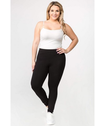 Women's High Waist Premium Cotton Leggings Flared Bootcut Yoga Pants Black $13.22 Leggings