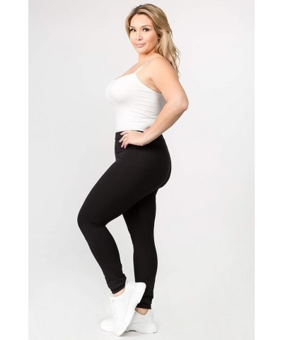 Women's High Waist Premium Cotton Leggings Flared Bootcut Yoga Pants Black $13.22 Leggings