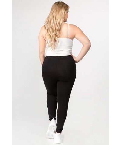 Women's High Waist Premium Cotton Leggings Flared Bootcut Yoga Pants Black $13.22 Leggings