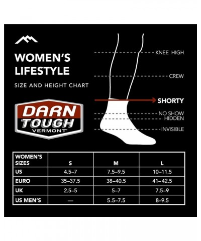 Darn Tough Women's Fruit Stand Shorty Lightweight Lifestyle Sock (Style 6102) Midnight $10.30 Others