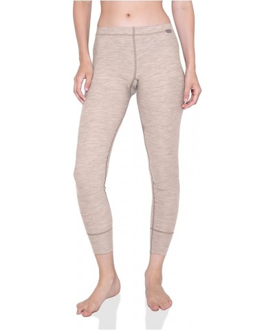 Women’s Base Layer Bottoms - Lightweight Merino Wool Thermal Pants Khaki $30.08 Underwear