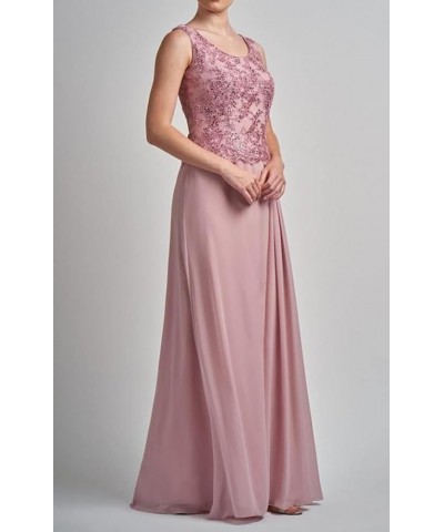 Lace Appliques Mother of The Bride Dresses with Jackets Long Sleeve Wedding Party Formal Evening Gowns Pink $43.98 Dresses