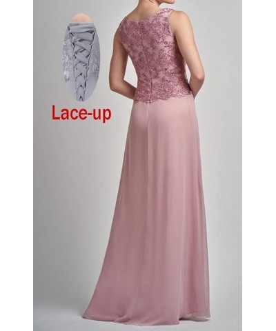 Lace Appliques Mother of The Bride Dresses with Jackets Long Sleeve Wedding Party Formal Evening Gowns Pink $43.98 Dresses