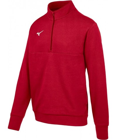 MZ1 1/4 Zip Fleece Pullover Red $29.24 Activewear