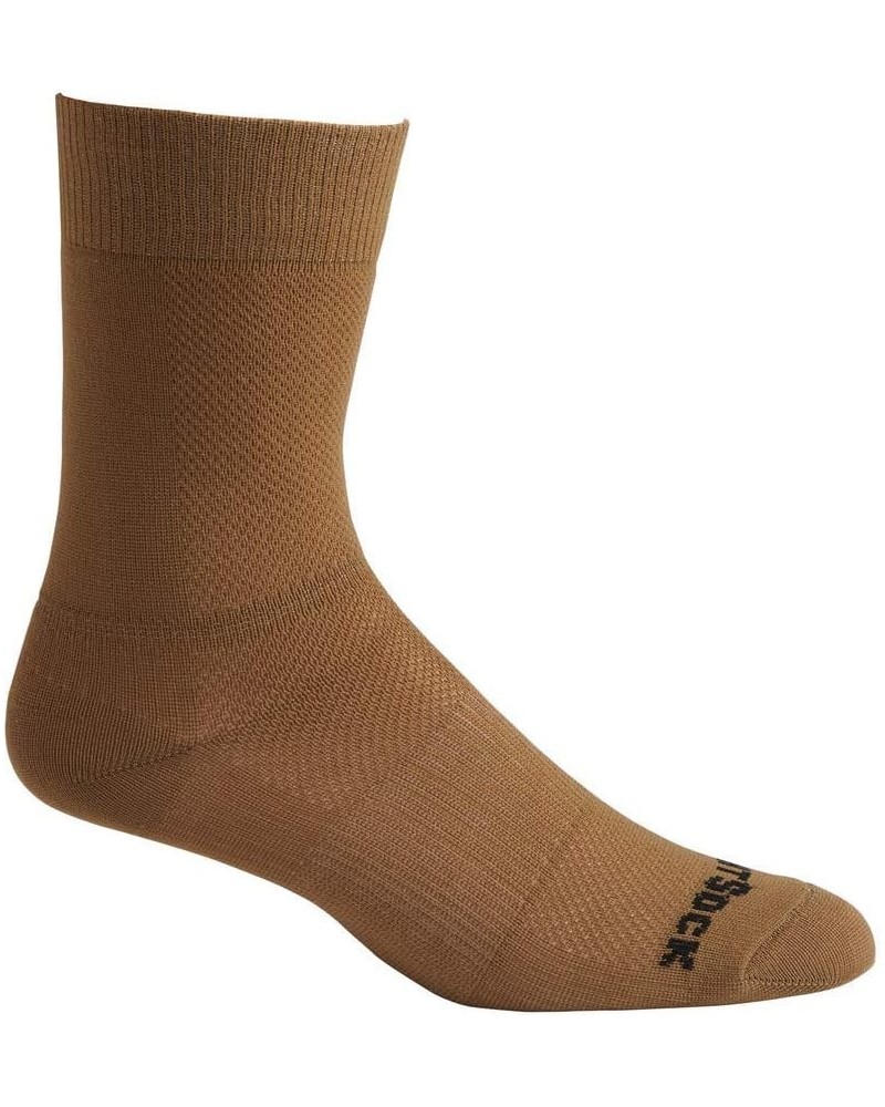 Coolmesh II Crew Blister Free Socks-Light & Breathable Double Layered/Unisex/Durable & Dry/Athletes & Travel Coyote Brown $10...