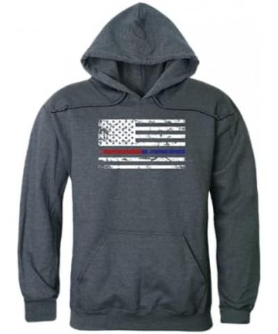 Graphic Pullover Sweatshirt Heather Charcoal TRL/TBL Dual Flag $18.36 Hoodies & Sweatshirts