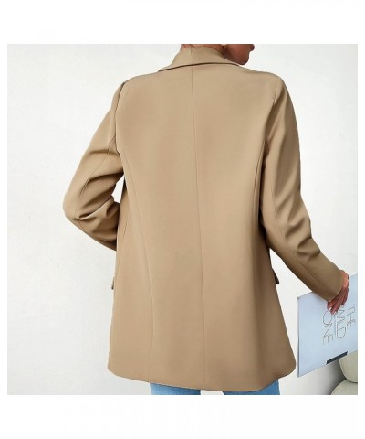 2023 Fall Womens Blazers for Work Ladies Blazers Suit Jackets Business Casual Fashion Dressy Office Blazer 06khaki $13.95 Bla...