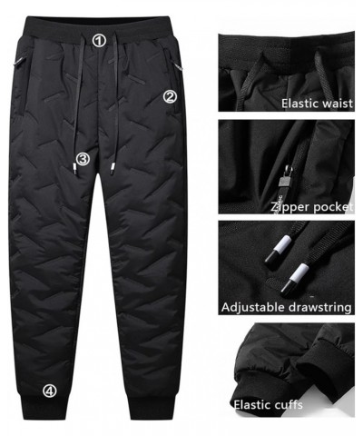 Unisex Fleece Jogging Bottoms, 2023 New Fleece Jogging Bottoms Winter Warm Fuzzy Leggings Joggers (Black B,M) Medium Black B ...