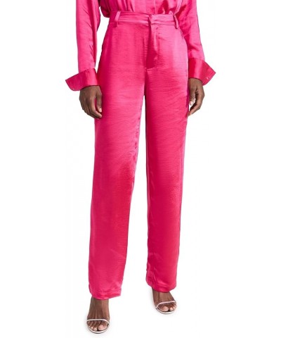 Women's Washed Satin Pants Love Potion007 $27.44 Pants