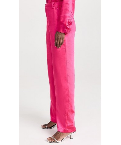 Women's Washed Satin Pants Love Potion007 $27.44 Pants