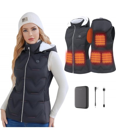 Heated Vest Women, Heated Down Vest with Battery Pack and 3 Heating Levels, Heating Vest Clothes for Outdoor With Hood $33.14...