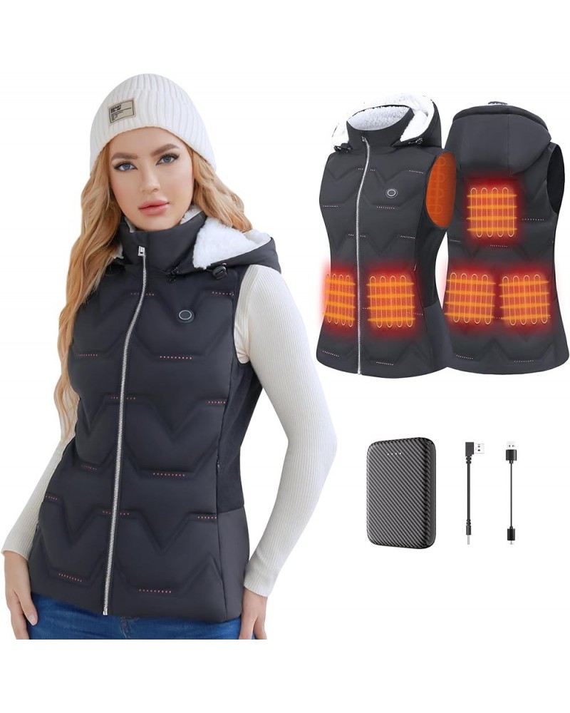 Heated Vest Women, Heated Down Vest with Battery Pack and 3 Heating Levels, Heating Vest Clothes for Outdoor With Hood $33.14...