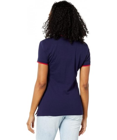 Multi-Tonal Medium Pony Pique Polo Shirt Evening Blue $12.04 Shirts