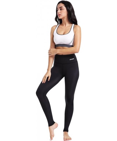 High Waist Yoga Leggings Ultra Soft&Slim Workout Pants 4 Way Stretch Fabric Yoga Pants-black $12.47 Leggings