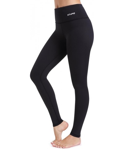 High Waist Yoga Leggings Ultra Soft&Slim Workout Pants 4 Way Stretch Fabric Yoga Pants-black $12.47 Leggings